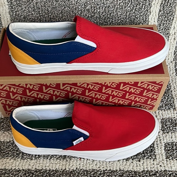 Vans Classic Slip-On Vans Yacht Club Red/Blue MENS - Picture 2 of 16